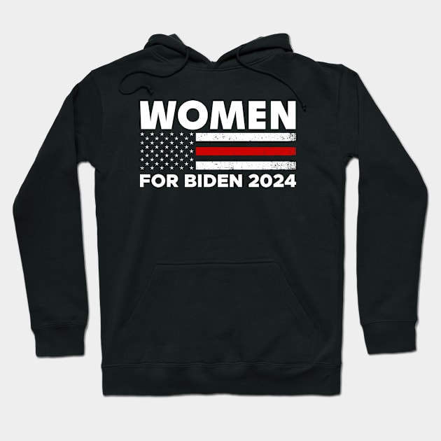 Women for Biden 2024 Hoodie by GreenCraft